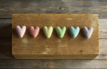 Load image into Gallery viewer, Little Rainbow Felt Hearts