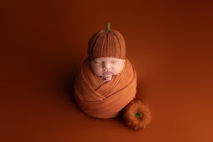 Midnight Newborn Bonnet, Новорожденный вязаный капот, опора для фотографии