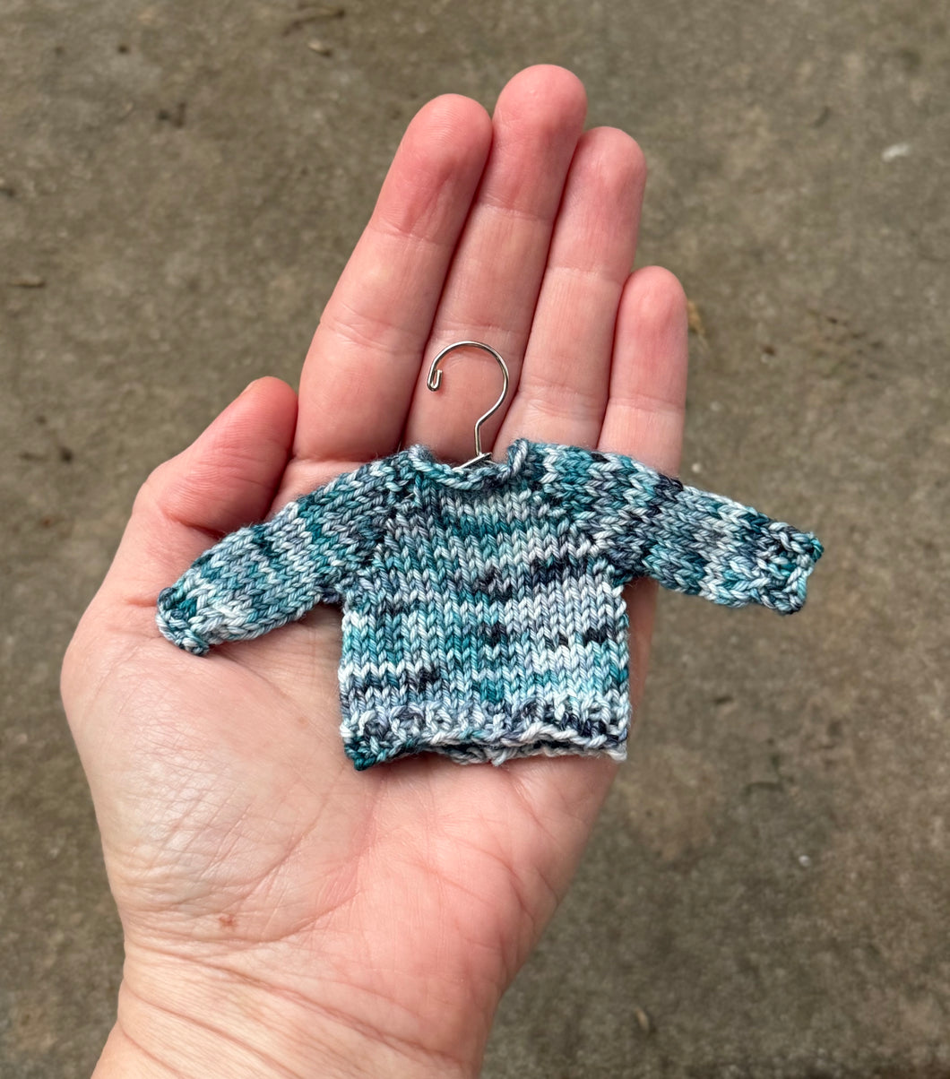 Tiny Hand Knit Colorful Sweater