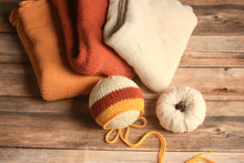 Load image into Gallery viewer, Candy Corn Newborn Bonnet
