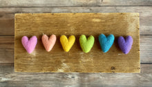 Load image into Gallery viewer, Little Rainbow Felt Hearts

