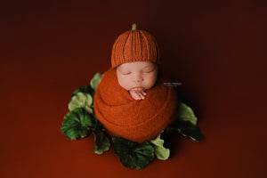 Midnight Newborn Bonnet, Новорожденный вязаный капот, опора для фотографии