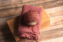Load image into Gallery viewer, Mulberry Spice Newborn Bonnet
