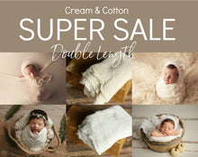 Load image into Gallery viewer, Double Length Cream or Cotton SUPER SALE
